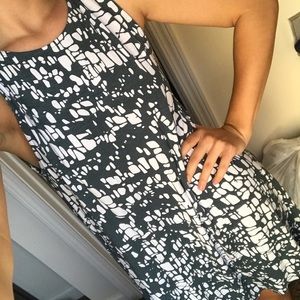 Gray pattern dress